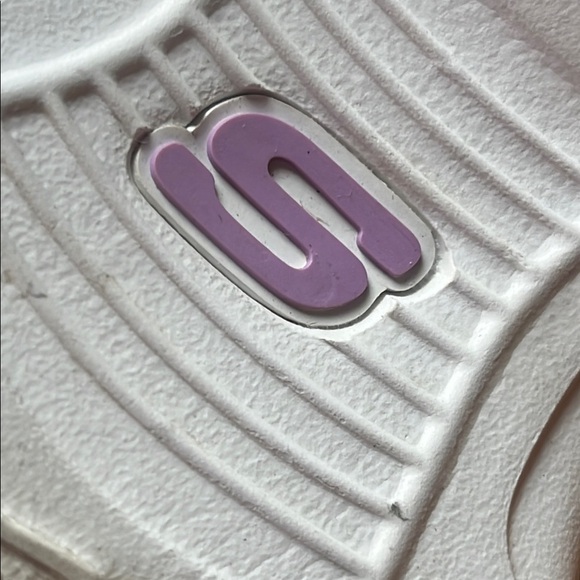 Skechers Gray and White Chunky Athletic Shoes - Picture 12 of 14